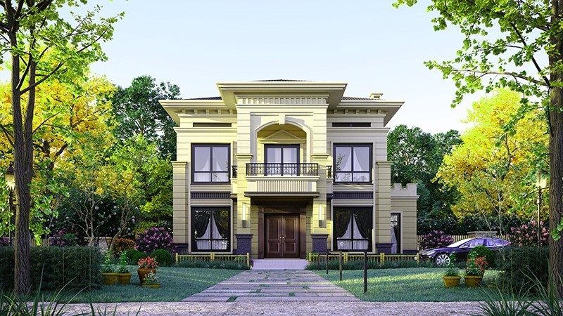 江西中式合院住宅，开放庭院与邻里乡亲更亲近